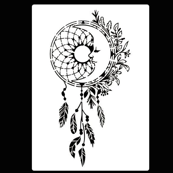 

Трафареты PenhuaMoban Луна Мандала А3