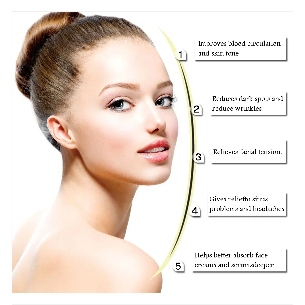 4 шт./компл. душистого дерева Красота массаж лица расслабиться скребком гуаша