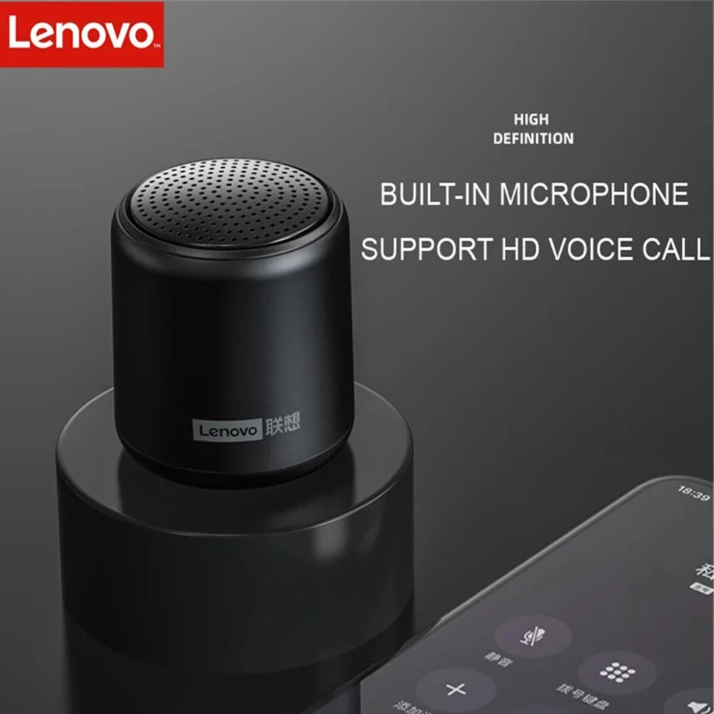 

Lenovo TWS Bluetooth Speaker Portable Outdoor Loudspeaker Wireless Mini Column Stereo Music Surround Bass Box Waterproof Speaker