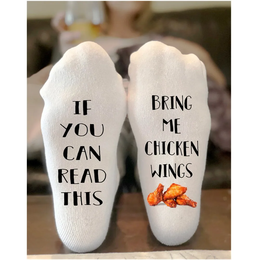 Персонализированные носки с фото текстом персонализированные изображением еды