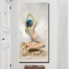 Абстрактная Картина на холсте с принтом женской спины, плакаты и принты, Настенная картина с квадратным рисунком для гостиной, домашний декор