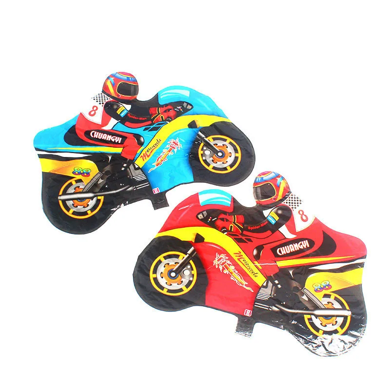 New Cartoon Model Helmet Motorcycle Aluminum Balloon Children 's Party Toys
