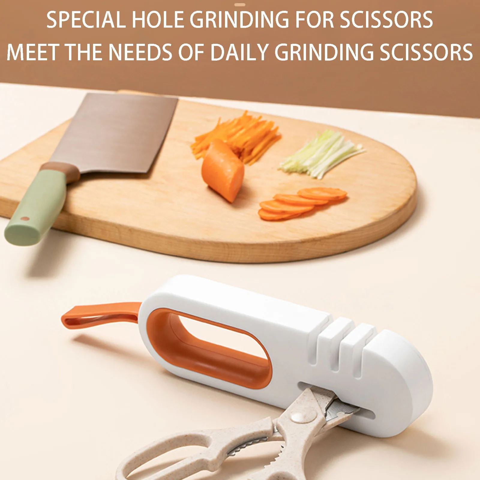 Точилка для ножей 4 в 1 стальной точильный камень вольфрам алмаз и керамика