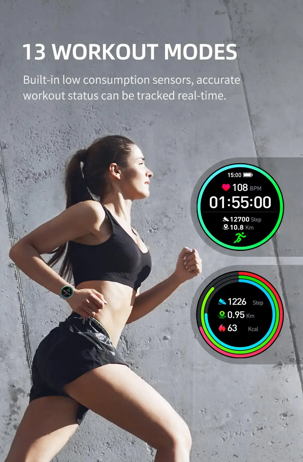 smart watch watches bluetooth 5 0 smartwatch blood pressure heart rate sports fitness tracker ip68 smart watches for men women free global shipping