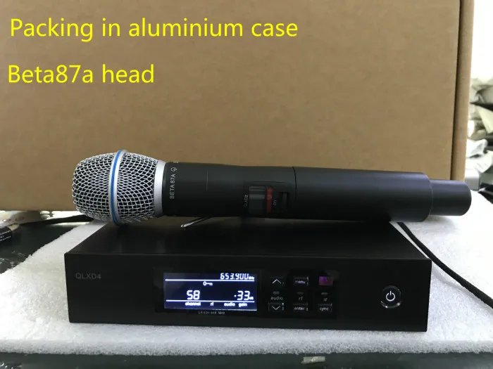 Qlxd4 87a Профессиональный uhf наружный беспроводной микрофон для караоке