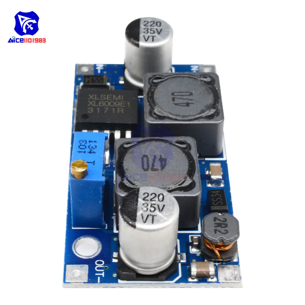Повышающий преобразователь diymore XL6009 DC-DC модуль источника питания Солнечная