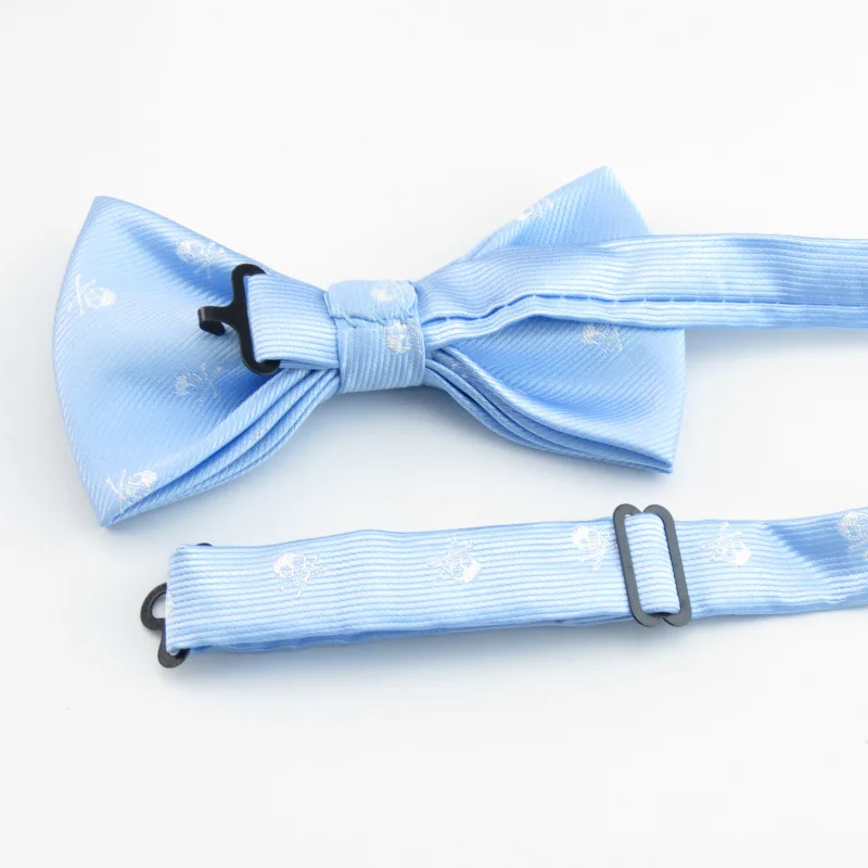 12 цветов бантик Hanky набор с черепом регулируемый маленькое карманное полотенце