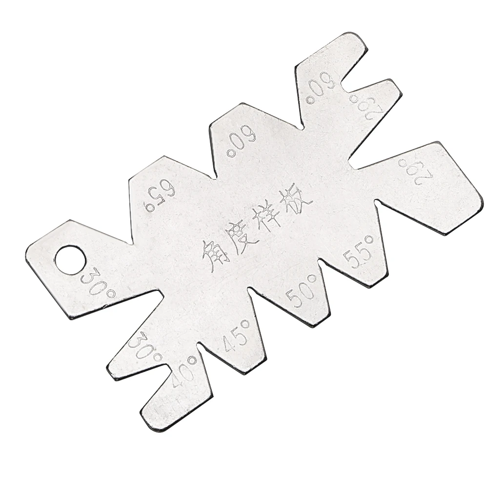 

DIYWORK подвергая механической обработке нити угол дуги модель Уголки из нержавеющей стали инструмент для измерения высокое качество винт рез...