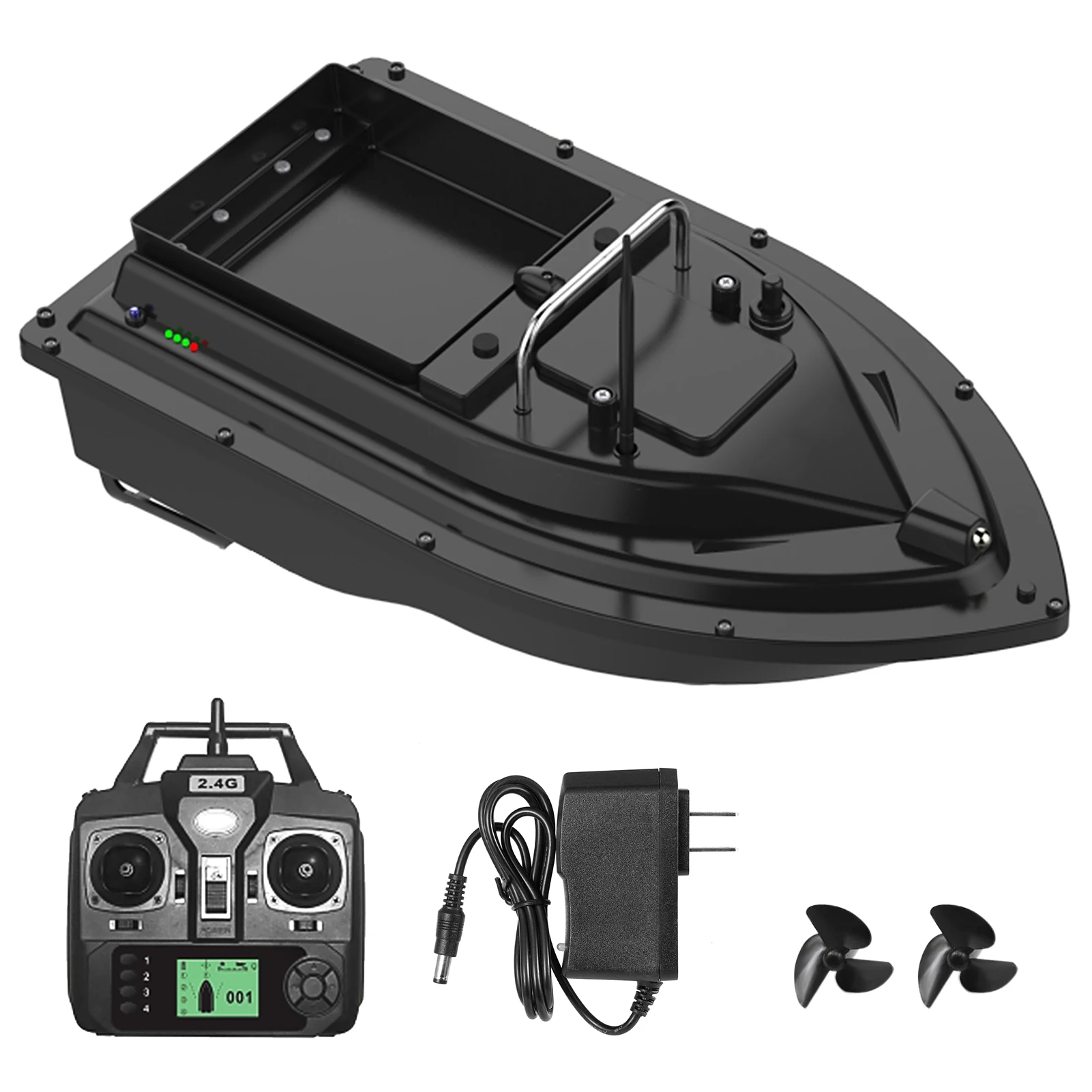 

GPS Fishing Bait Boat with Large Bait Container Automatic Bait Boat with 400-500M Remote Range