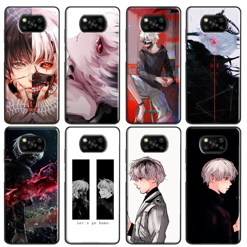 Kaneki Ken Токийский Гуль re для POCO X3 Pro X4 GT M3 M4 F3 чехол Xiaomi 11T 10T 12 X Mi 11 Lite задняя крышка - - Фото №1