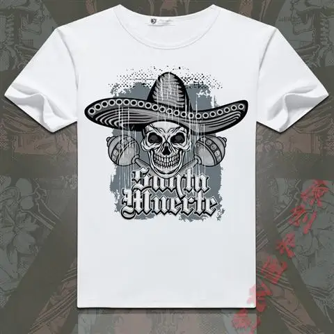 

Trend ins handsome short sleeve T-shirt devil skull retro European and American hip hop men's youth student wear summer