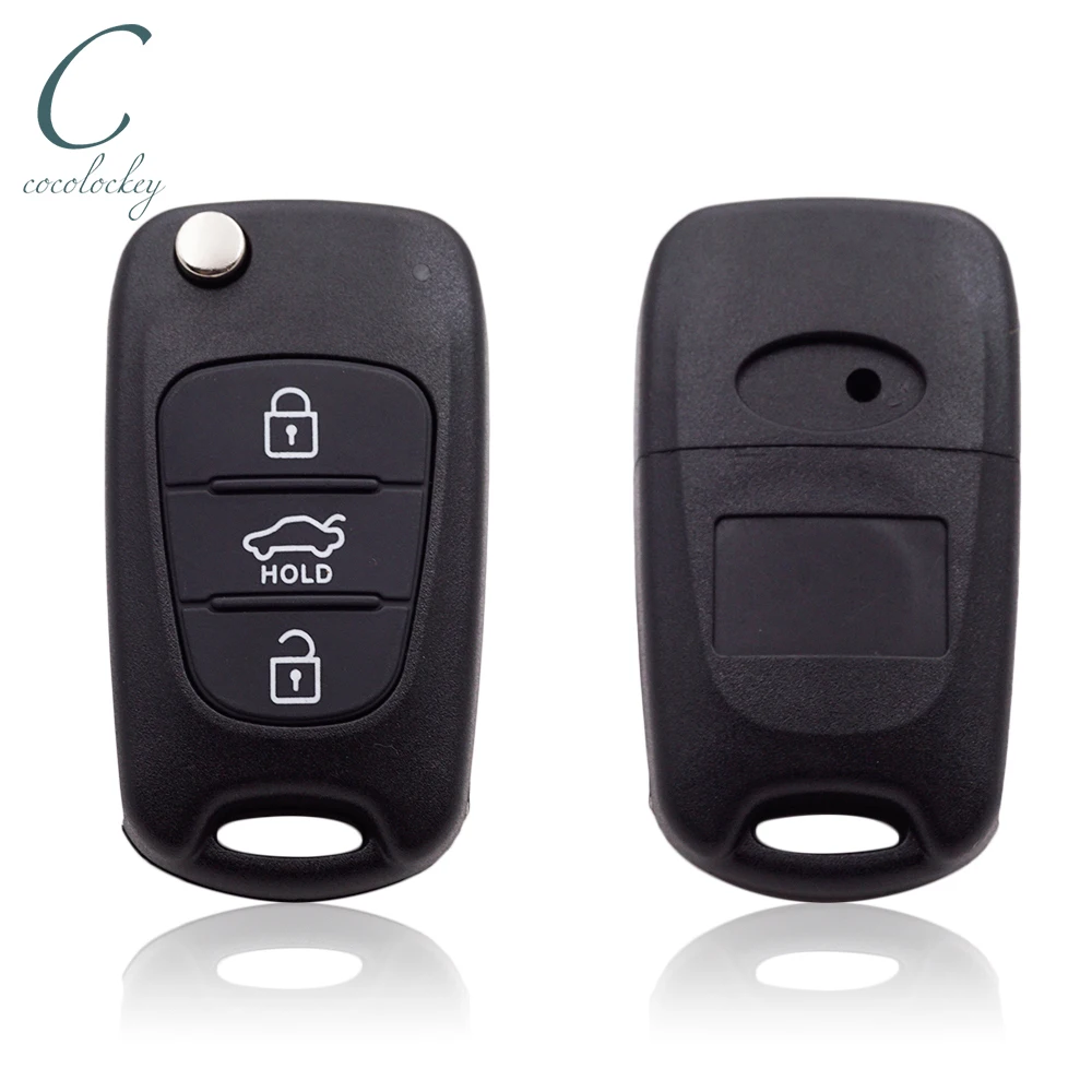 Cocolockey складной Фотофон с 3 кнопками для Hyundai I30 IX35 Kia K2 K5 вход Fob автозапчасти без