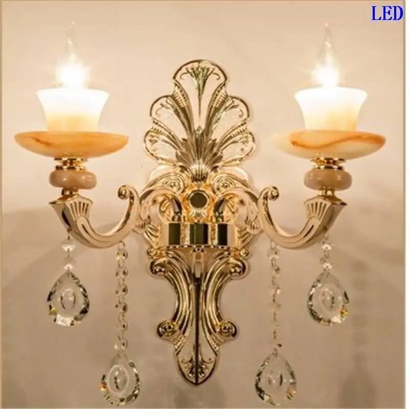 Лампа для ванной комнаты с аппликацией Murale Luminaria Lampara De Interior Aplique Luz Pared Хрустальный потолочный светильник настенный светильник для спальни