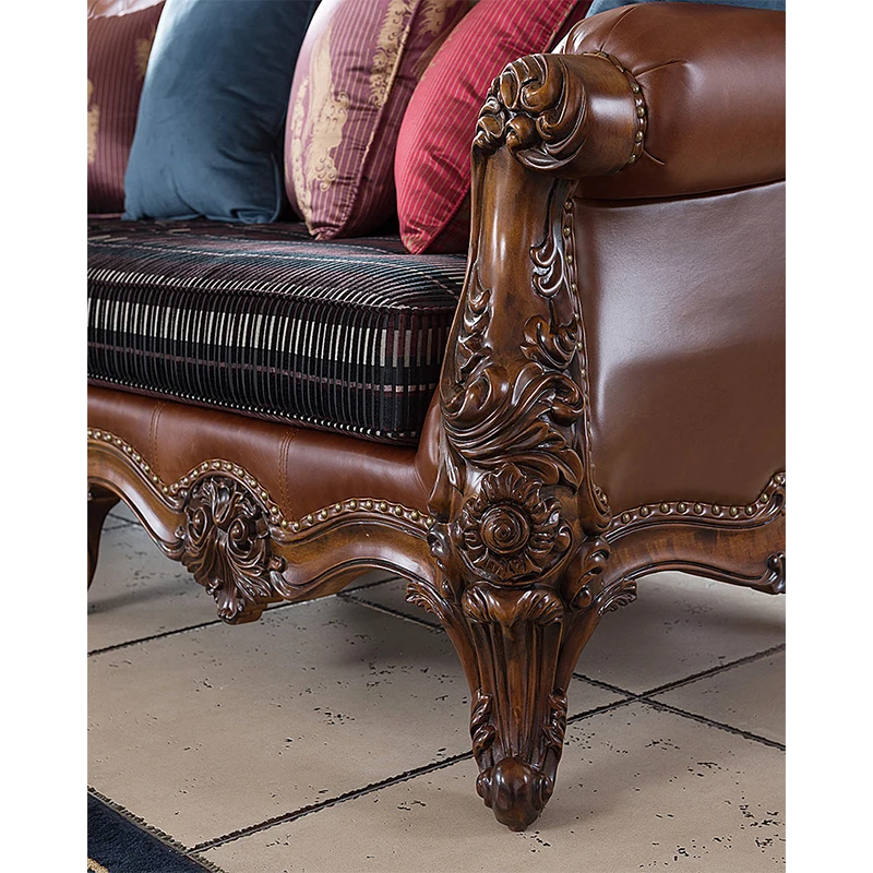 Античный Набор деревянных диванов в американском стиле для гостиной итальянский