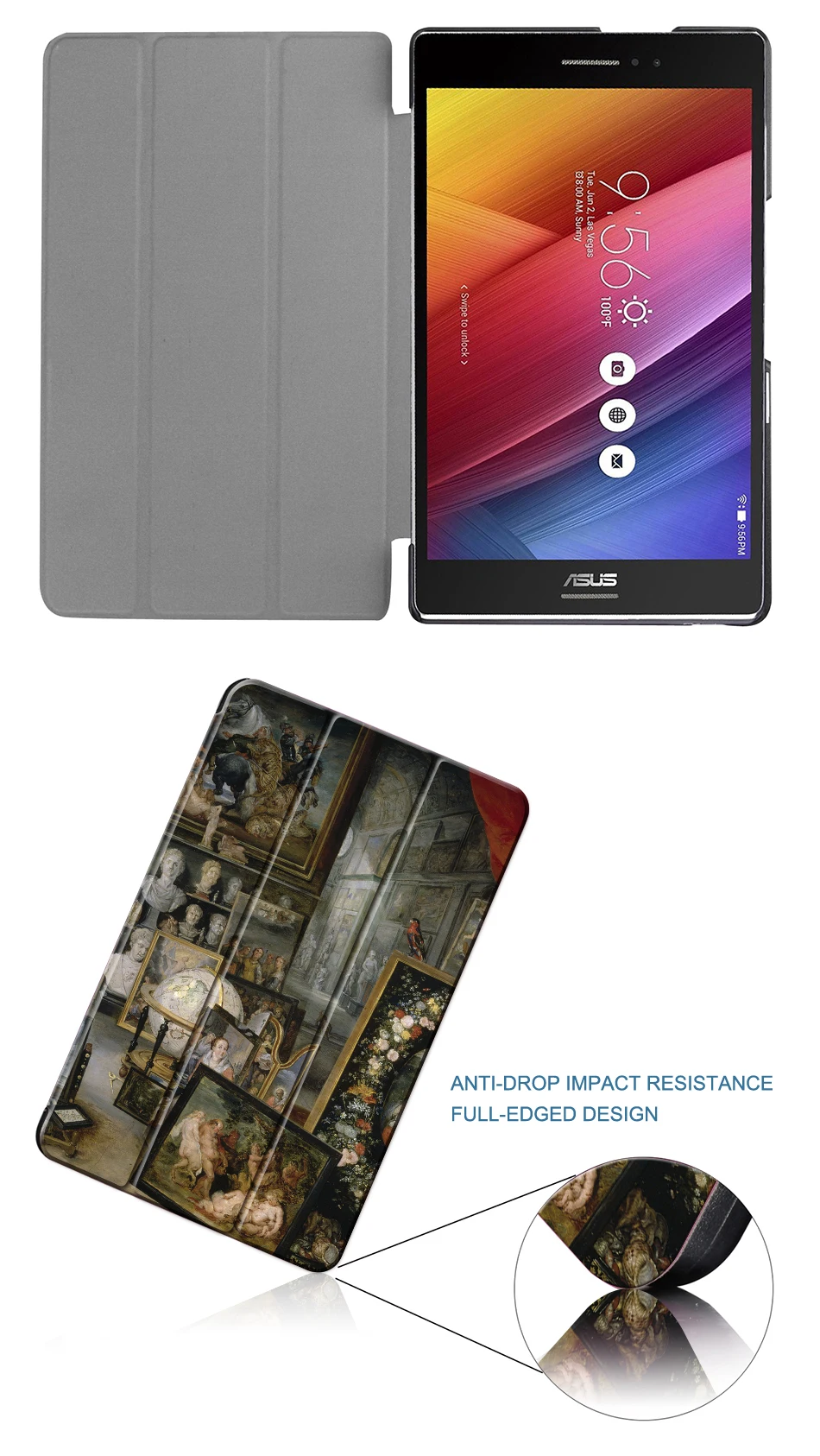MTT чехол из полиуретановой кожи для планшета для Asus Zenpad 8,0 дюймов Z380 Z380C Z380KL Z380KNL Z380M откидная подставка смарт-чехол 8 ''защитный чехол