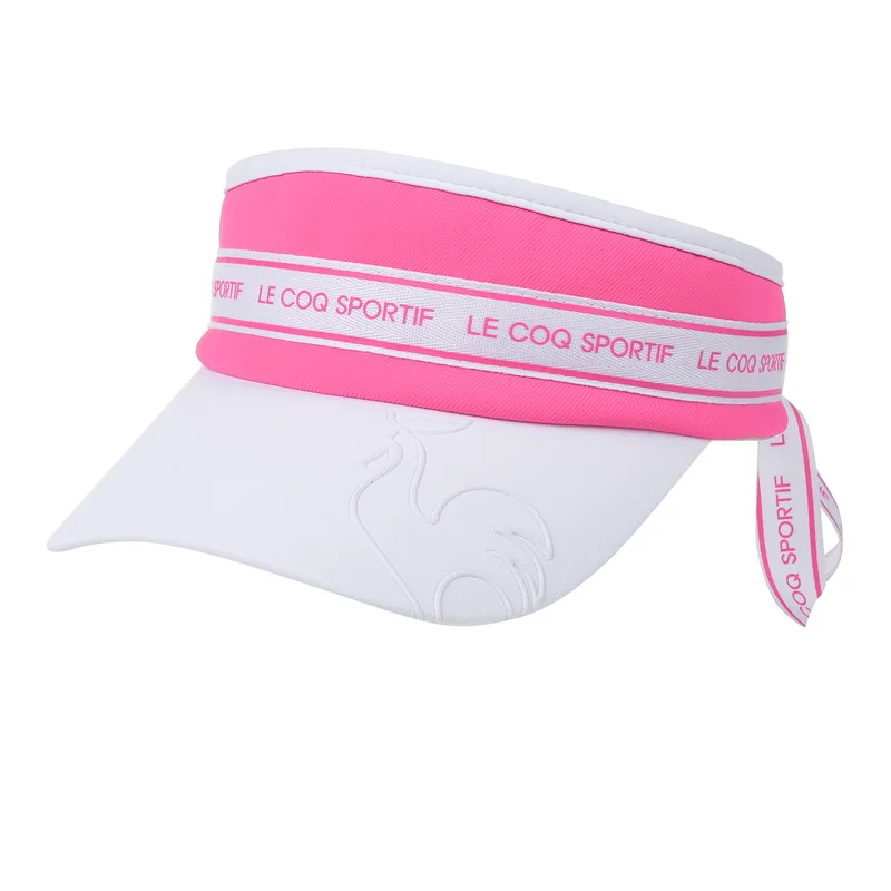 golf hat for women outdoor visor with ribbon ladies golf visor empty top hat for girls