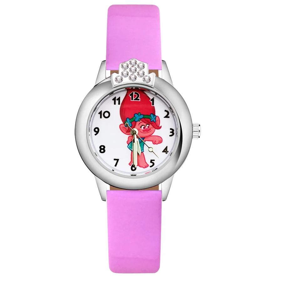 С милым мультипликационным принтом тролли с украшением в виде кристаллов