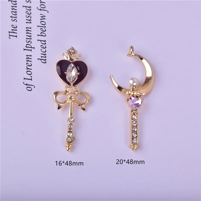 10 шт./упак. луна сердце и металлическими декоративными элементами серьги браслет