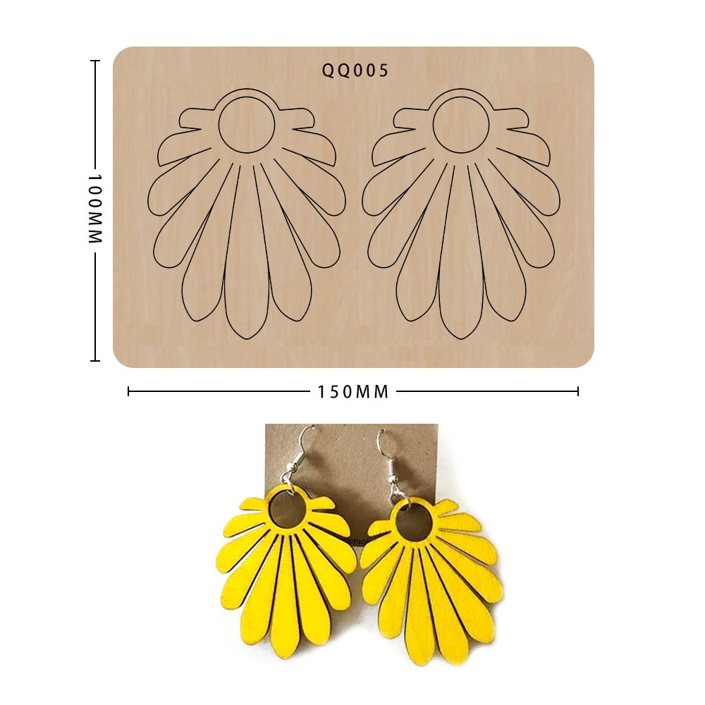 

New Earring Die Cut Wood Diy Craft Knife Mold Leather Metal Cutting Mold