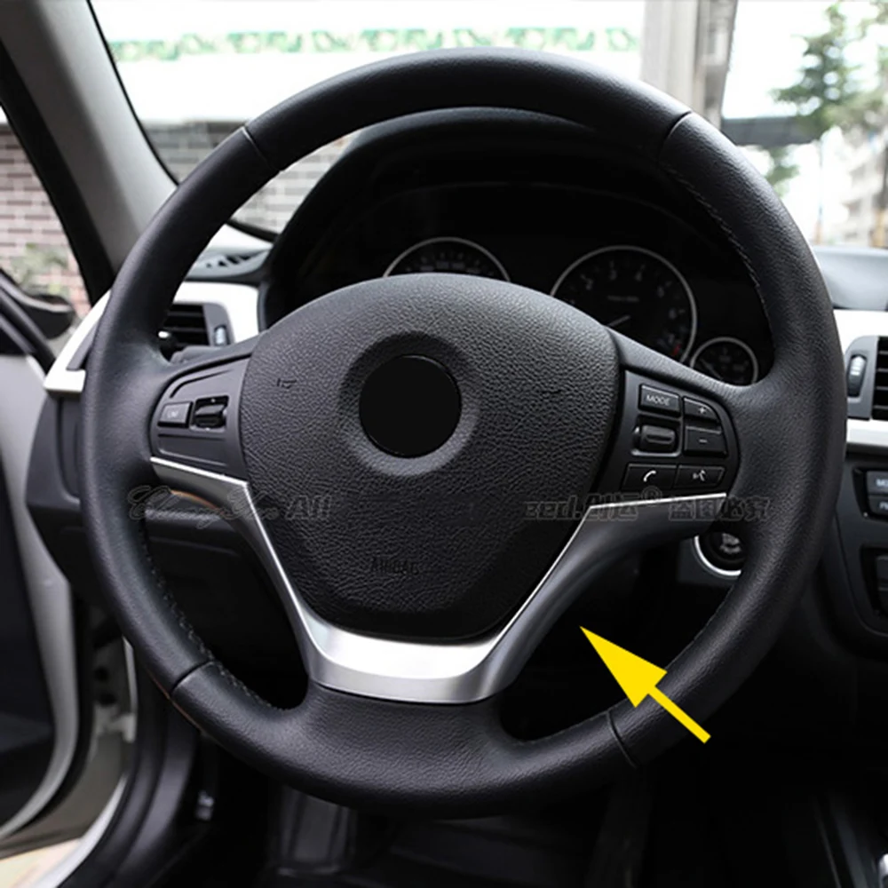Хромированная накладка на руль подходит для BMW 1 3 серии F20 118 F30 F31 114 116 316 318 320 2014 2015