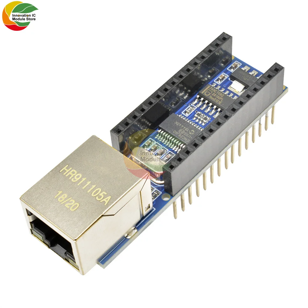 Ziqqucu Защитная плата для Arduino Nano v3.0 Mini ENC28J60 микрочип HR911105A веб-сервер модуль Ethernet |