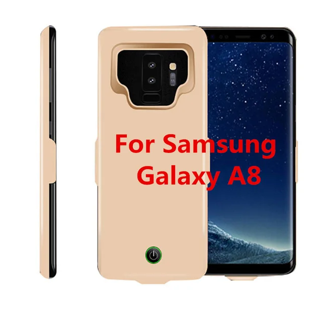 Gold For A8 Для samsung S9 S8 Plus, Дополнительный внешний аккумулятор, 5000 мА/ч, Расширенный чехол для аккумулятора телефона, чехол для samsung Galaxy S9 S8 A8, портативный чехол для зарядного устройства - Цвет: Gold For A8