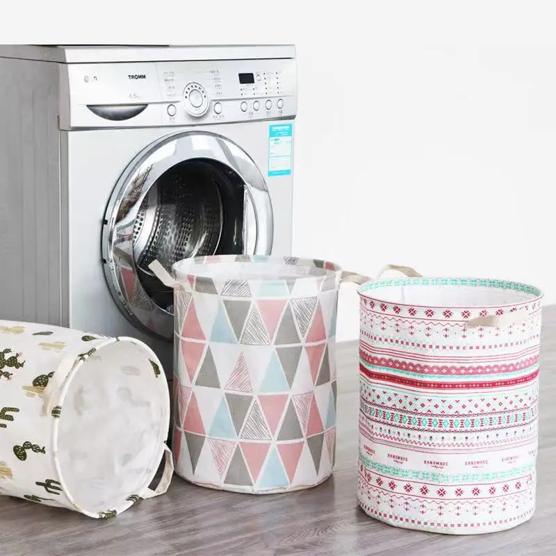 

Clothes Laundry Basket Foldable Laundry Basket Large Capacity Dirty Clothes Storage Bag Children Storage Bucket Household