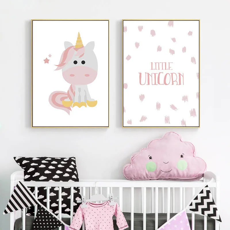 Настенные художественные плакаты и принты для детской комнаты картина из