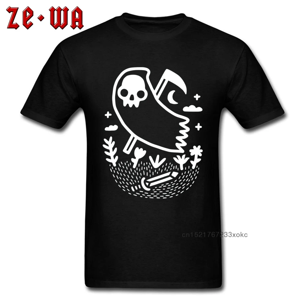 Милая Мужская футболка с рисунком Жнеца мультяшная другая мрачная ночь на