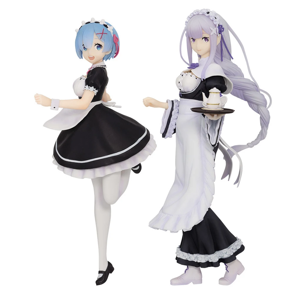 

Judai Original Banpresto Ichiban Kuji Re Zero Starting Life in Another World Rem Emilia Maid PVC Action Figure Model Doll Toys