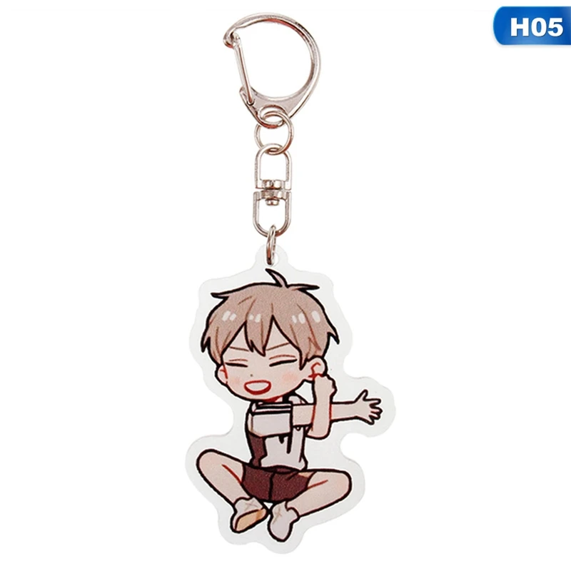 Брелок для ключей с рисунком волейбола и мальчика милый мультяшный аксессуар из
