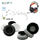 KQTFT фланель 1 пара сменных амбушюр для sades a6 гарнитура подушки для наушников Чехол подушки чашки