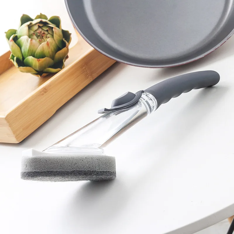 Чистящие щетки инструмент для мытья посуды дозатор мыла многоразовые кастрюли