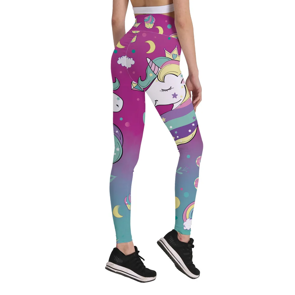 Женские леггинсы с рисунком из комиксов принтом мультфильма для девочек в стиле