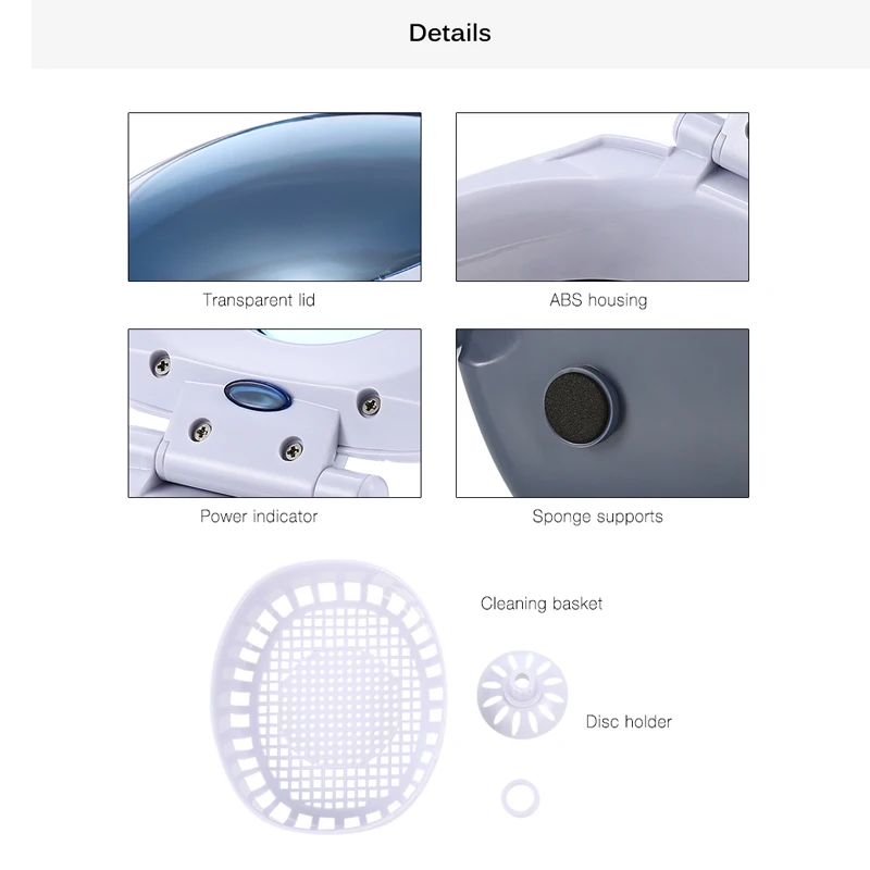 Цифровой ультразвуковой очиститель инструменты для маникюра стерилизатор