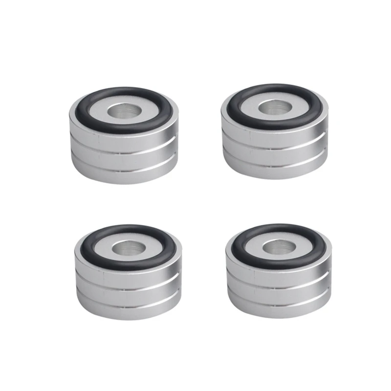 

4PCS 40*20mm Aluminum Alloy Amplifier Feet Shock Absorber Speaker Feet Pads 68UB