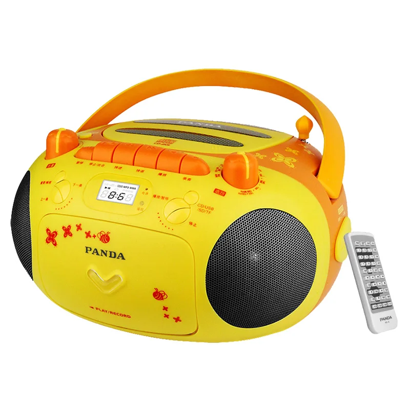 Портативный CD-проигрыватель 5 в 1 бумбокс магнитофон ретранслятор радиопульт