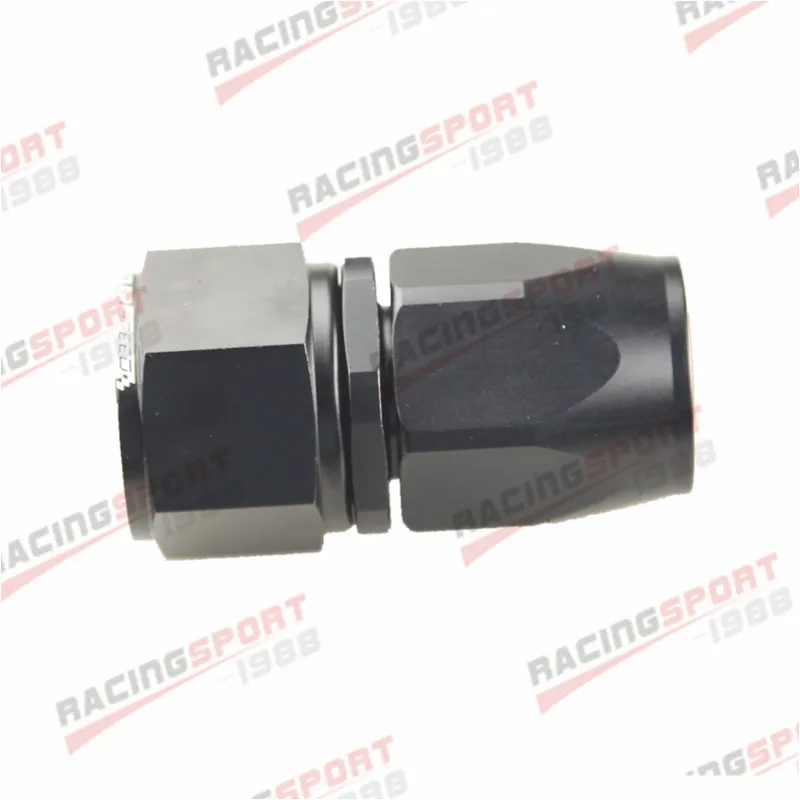  12AN прямой поворотный штуцер шланга для топлива масла газа черный|fitting adaptors|fitting new