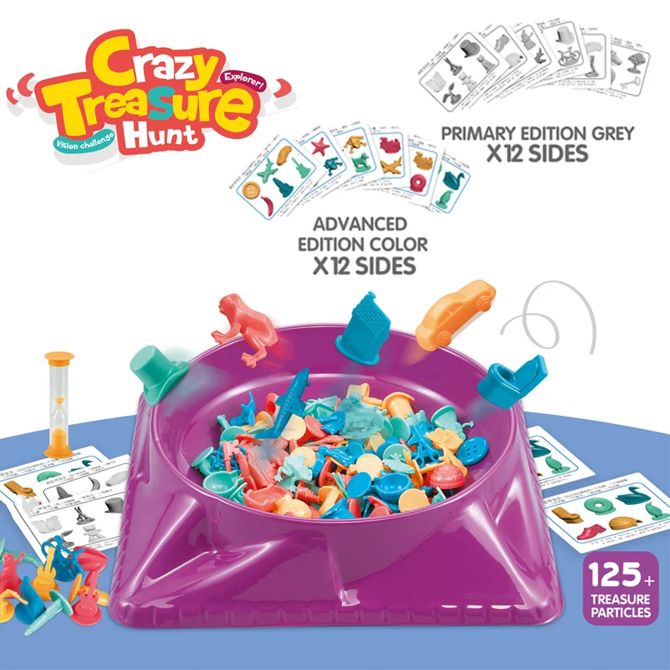 1-2 Players Treasure Hunting Board Game Training Logical Color Thinking Shape Early Educational Family Party Toys For Children | Игрушки и