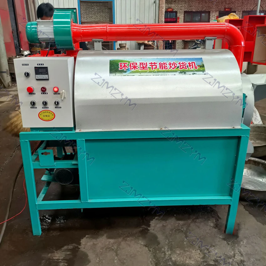 

Intelligent temperature control roasting machine for peanut,rapeseed and dried fruit wok,drum coal-burning gas roasting machine