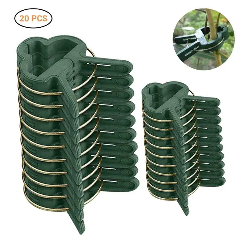 

20Pcs Reusable Tree Plants Flower Seedling Stem Support Adjustable Garden Clips