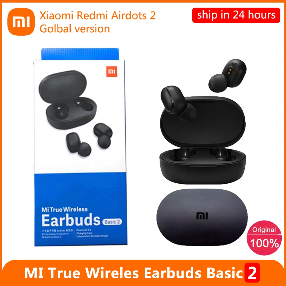 

Оригинальные наушники Xiaomi Redmi Airdots 2 TWS Bluetooth 5,0, оригинальные беспроводные наушники-вкладыши Xiaomi True Wireless, базовый 2 игровой режим, автоматичес...