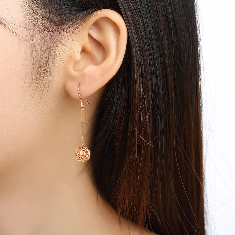 Серьги из чистого золота 18 К серьги настоящего 750 пробы хорошие красивые Полые