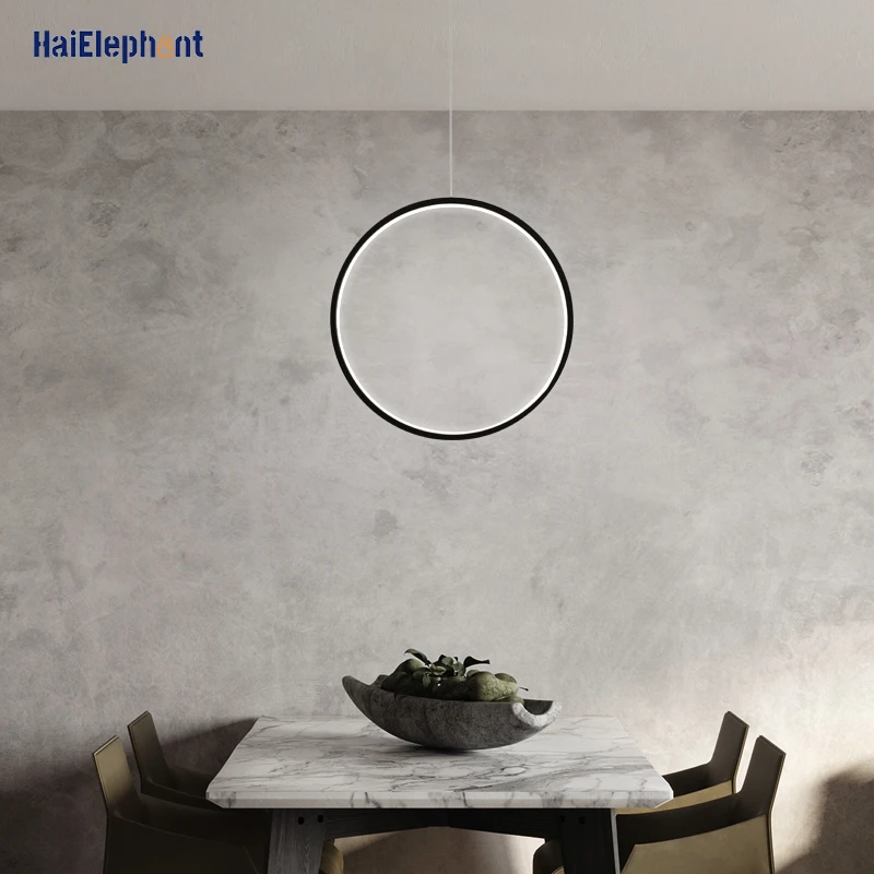 Светодиодные подвесные светильники с простым кольцсветодиодный для столовой