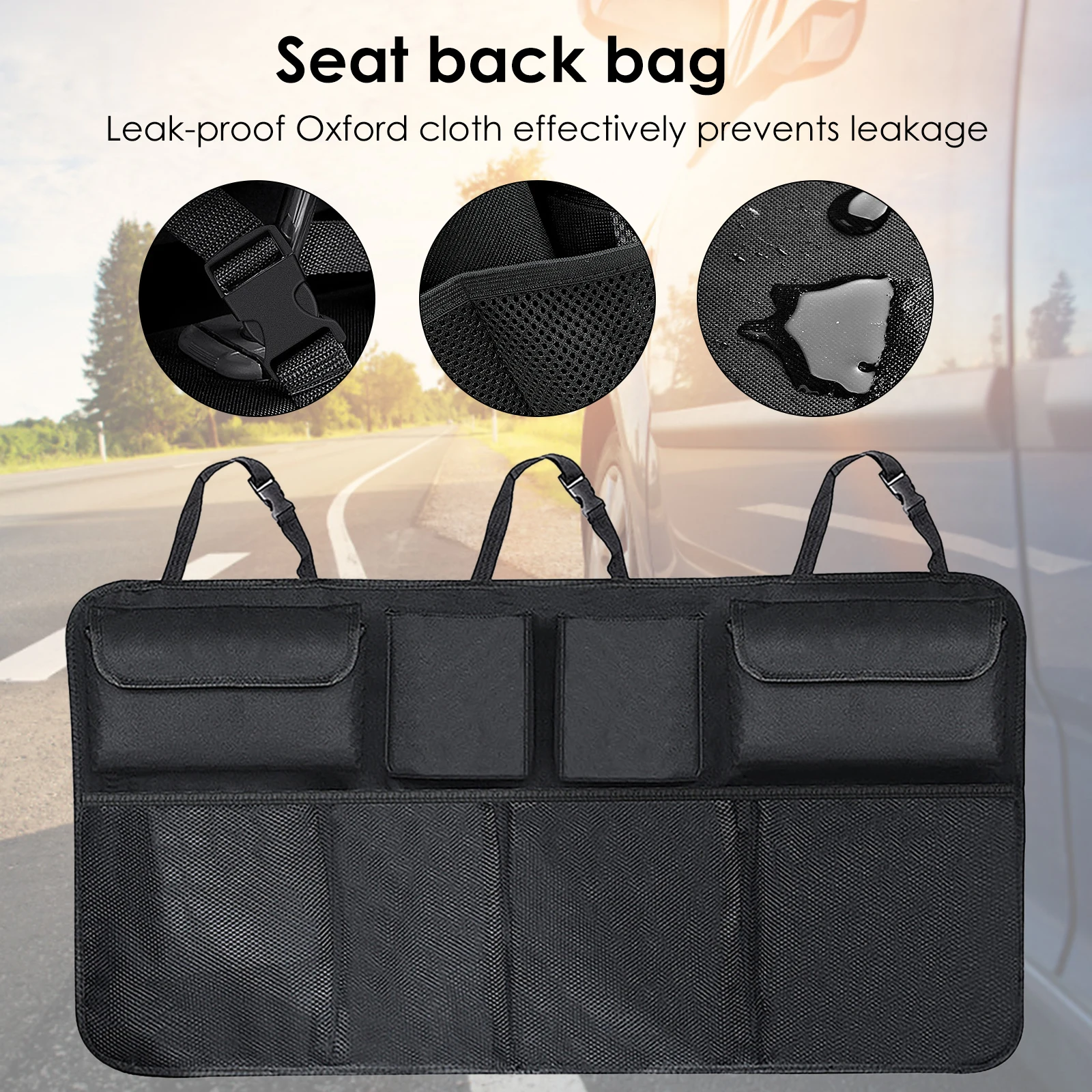 

Органайзер для багажника на заднее сиденье автомобиля, подвесной Органайзер на заднее сиденье автомобиля, складная сумка для джипов, внедо...