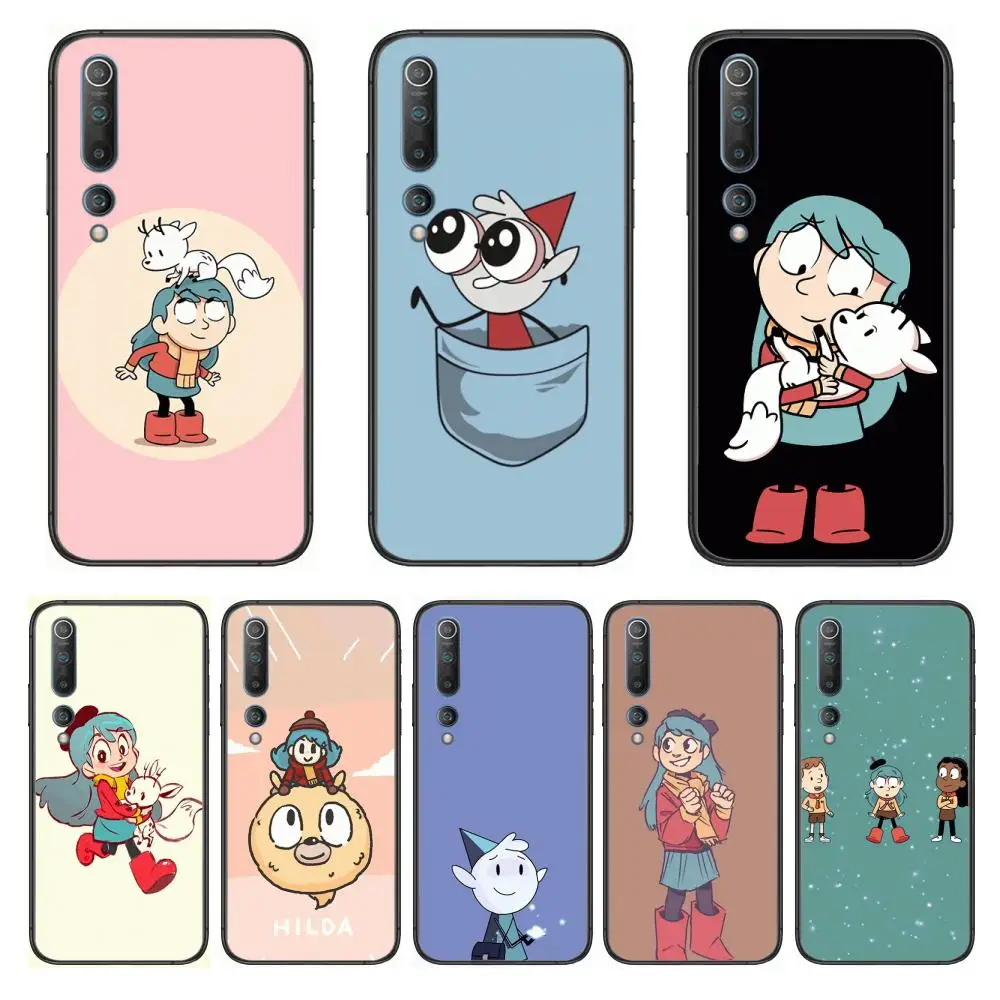

American Anime hilda case Phone Case For xiaomi mi11 5g 10 liti Ultra 9Pro SE 3 8 Note Anime Black Cover Silicone Back Pretty tp