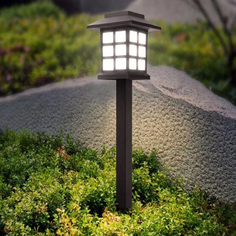 2 Pcs Solar Power Pathway Lights Outdoor Garden Lights Outdoor Landscape Lighting White Warm Light for Courtyard Lawn Street