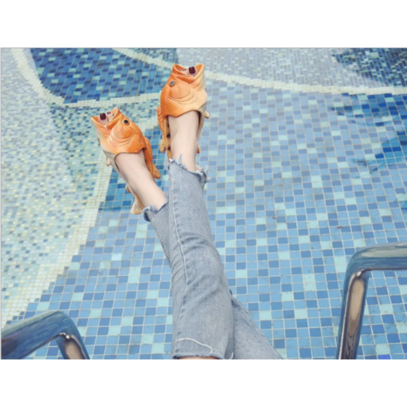 Шлепанцы унисекс пляжные для мужчин и женщин забавная обувь семейного дома тапки