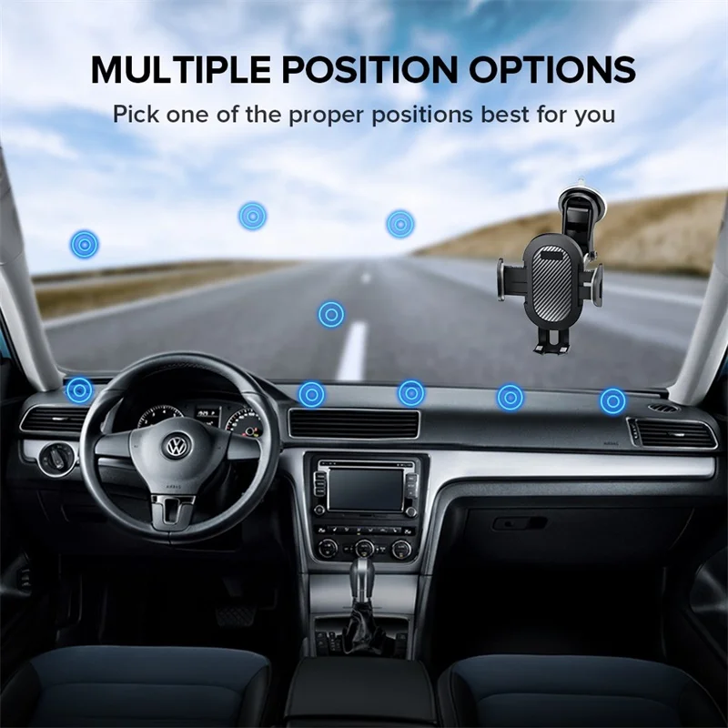 

Sucker Car Phone Holder Mount Stand GPS Telefon Mobile Cell Support For iPhone 12 11 Pro Max X 7 8 Plus Xiaomi Redmi Huawei