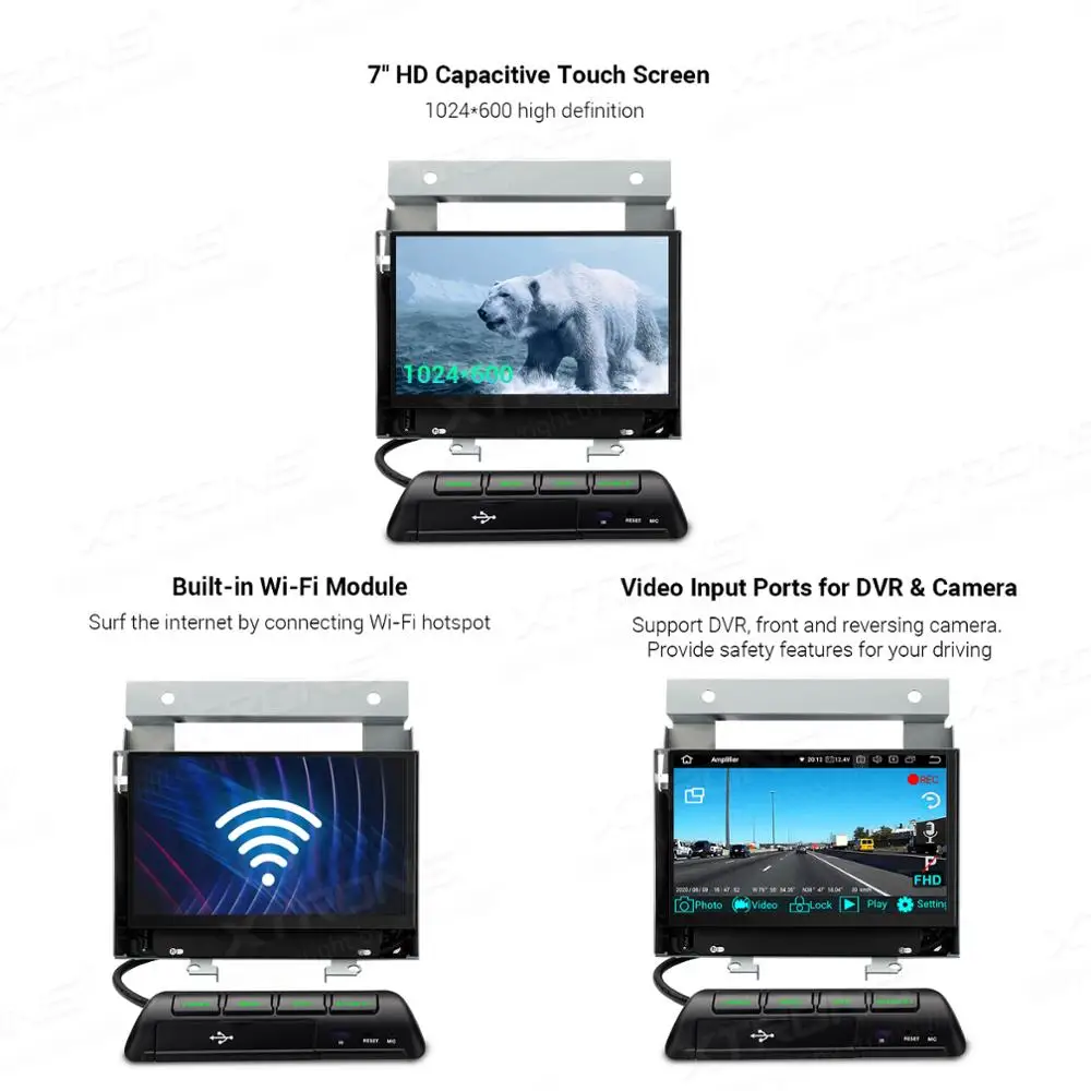 Автомобильный стереоплеер XTRONS 7 дюймов Qualcomm Bluetooth 5 0 Android 10 PX5 GPS для Land Rover Freelander 2 2007